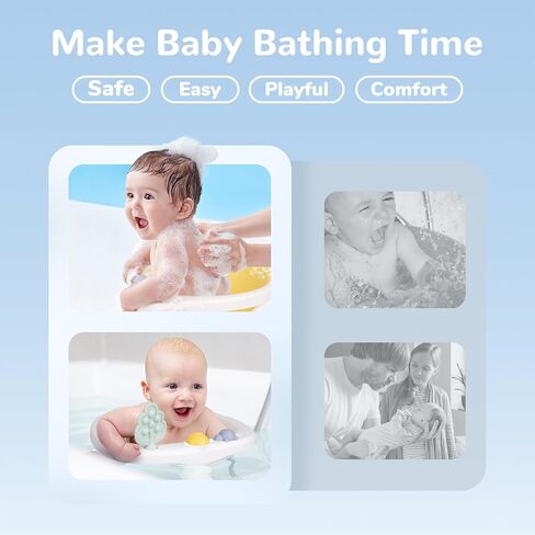 Coldew Baby Bath Seat for Babies 6 Months & Up, Non-Slip Toddler Bath Seat for Baby Sitting Up, Safe Baby Bath tub Seat with Suction Cups, Soft Cushion, Baby Bath Chair Gray in Saudi Arabia