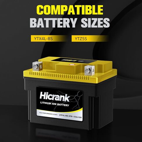 YTX9-BS ، 2x Cranking Power ، 5x Life ، Lithium LifePo4 Potorcycle Battery ، 280 CCA ، Digital Readout ، PowerSports Battery ، Matv for ATV ، UTV ، 4 Wheeler ، Seadoo ، Polaris ، Lawn Mower ، Generator in Kuwait
