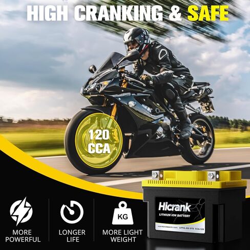 YTX9-BS ، 2x Cranking Power ، 5x Life ، Lithium LifePo4 Potorcycle Battery ، 280 CCA ، Digital Readout ، PowerSports Battery ، Matv for ATV ، UTV ، 4 Wheeler ، Seadoo ، Polaris ، Lawn Mower ، Generator in Kuwait