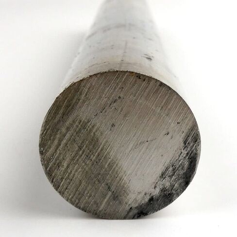 416 Stainless Steel Round Bar, Unpolished (Mill) Finish, Cold Finish, Annealed, ASTM A582, AMS 5610, 1.25" Diameter, 12" Length, OnlineMetals in Saudi Arabia