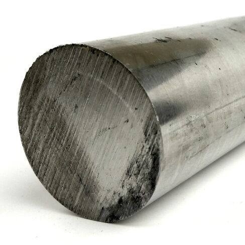 416 Stainless Steel Round Bar, Unpolished (Mill) Finish, Cold Finish, Annealed, ASTM A582, AMS 5610, 1.25" Diameter, 12" Length, OnlineMetals in Saudi Arabia