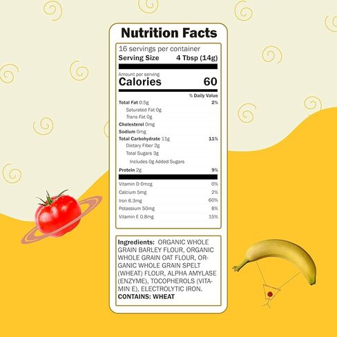 Earth's Best Organic Baby Food, Organic Whole Grain Oatmeal Baby Cereal, Non-GMO, Easily Digestible and Iron Fortified Baby Food, 8 oz Box (Pack of 12) in Saudi Arabia