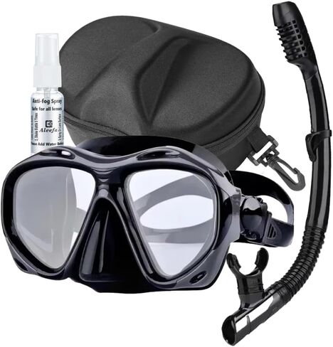 +2.0 to +5.0 Hyperopia Diving Mask Farsighted with Tempered Glass Lenses, Gear for Men Women in Saudi Arabia