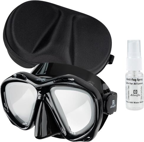 +2.0 to +5.0 Hyperopia Diving Mask Farsighted with Tempered Glass Lenses, Gear for Men Women in Saudi Arabia