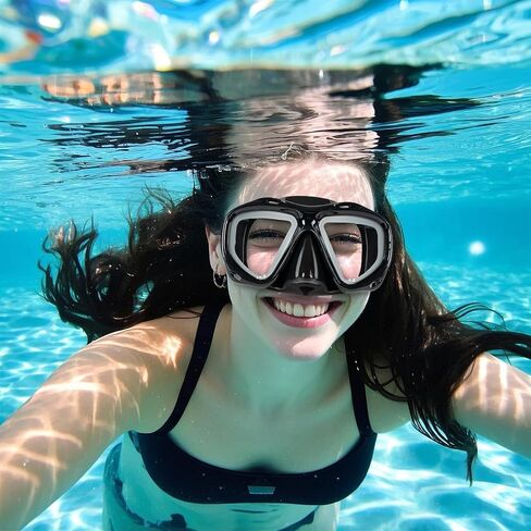 +2.0 to +5.0 Hyperopia Diving Mask Farsighted with Tempered Glass Lenses, Gear for Men Women in Saudi Arabia