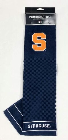 NCAA Syracuse Orange Tri-Fold Embroidered Golf Towel (White Trim) in Kuwait