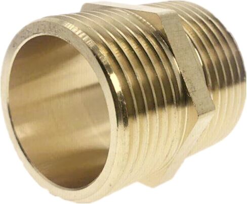 توصيل موصل Qinlu-brass تركيب 1/8 "1/4" 3/8 "1/2" 3/4 "1" أنابيب النحاس الأنبوب السداسي الملحوم بالمراتية سريعة المحول ذكور موصل الماء وموصل الغاز ، ومقاومة التآكل (3/8 ") in Saudi Arabia