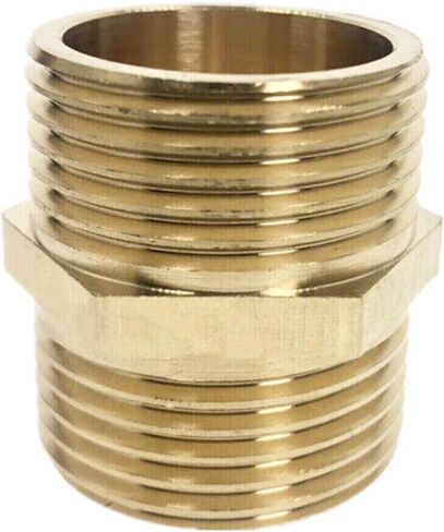 توصيل موصل Qinlu-brass تركيب 1/8 "1/4" 3/8 "1/2" 3/4 "1" أنابيب النحاس الأنبوب السداسي الملحوم بالمراتية سريعة المحول ذكور موصل الماء وموصل الغاز ، ومقاومة التآكل (3/8 ") in Saudi Arabia