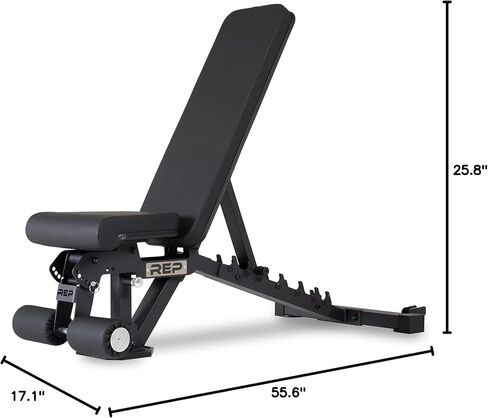 Rep Fitness Adjustable Bench – AB-3000 FID – Flat/Incline/Decline in Saudi Arabia