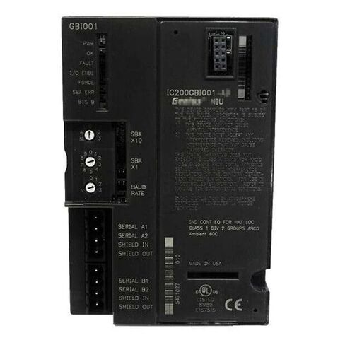 IC200GBI001 PLC Module IC200GBI001 Network Interface Module Sealed in Box 1 Year Warranty Fast in Saudi Arabia