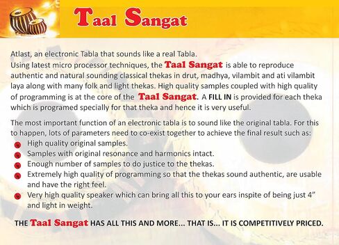 أداة مرجعية للطبلة الرقمية الهندية. Taal-sangat. الجسم المعدني الكامل ، عناصر التحكم التقليدية اللمسية ، ومكبرات الصوت عالية الجهير الولايات المتحدة الأمريكية 110 فولت ، صوت أصلي رائع ، aux Out in Saudi Arabia