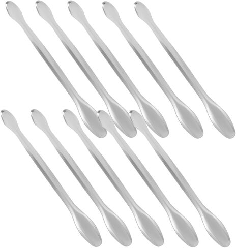 Unomor 10Pcs Experiment Spoons Double Head Laboratory Scoops Measuring Tools for Chemistry Non Stick Surface for Sampling and Scaping in Saudi Arabia