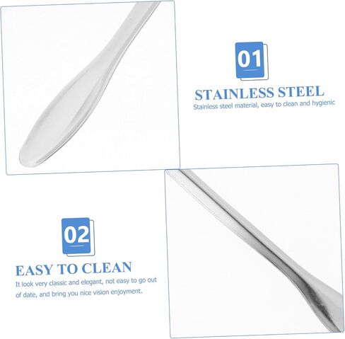 Unomor 10Pcs Experiment Spoons Double Head Laboratory Scoops Measuring Tools for Chemistry Non Stick Surface for Sampling and Scaping in Saudi Arabia