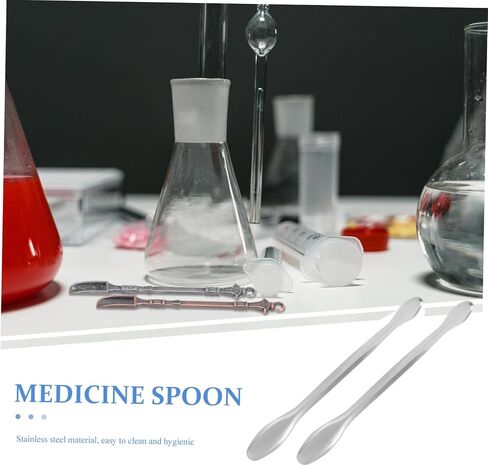 Unomor 10Pcs Experiment Spoons Double Head Laboratory Scoops Measuring Tools for Chemistry Non Stick Surface for Sampling and Scaping in Saudi Arabia