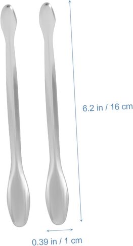 Unomor 10Pcs Experiment Spoons Double Head Laboratory Scoops Measuring Tools for Chemistry Non Stick Surface for Sampling and Scaping in Saudi Arabia