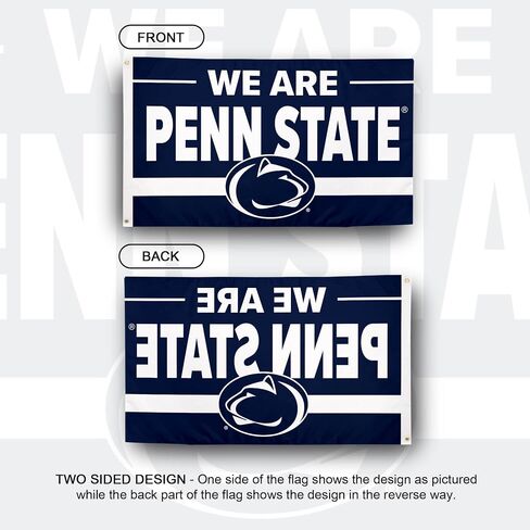 Desert Cactus The Pennsylvania State University TPSU Flag - 3 x 5 Feet Nittany Lions Banner, Indoor/Outdoor Durable Fabric, 100% Polyester Design (Style Q) in Saudi Arabia