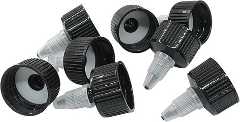 28pcs 28/410 Twist Top Caps ، قبعات استبدال القبعات بزجاجة لزجاجات الضغط ، زجاجات الغراء (أسود) in Kuwait