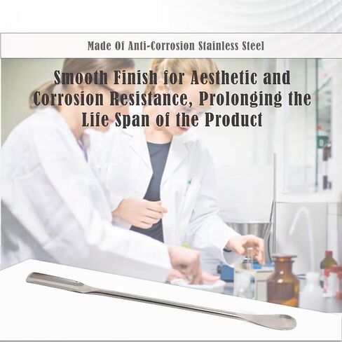 A2Z Lab Spatula Stainless Steel Micro Medicine Spoon Scoop, Laboratory Sampling Spoon Mixing Spatula for Powders Gel Cap Filler- Laboratory Supplies for Experiments and Lab Use - 7 inches in Saudi Arabia