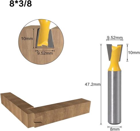 1pcs 8mm Shank Bit Milling Cutter(8X9.52) in Saudi Arabia