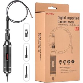 Autel MaxiVideo MV108 Digital Inspection Camera, Video Scope for MS906BT/MK906BT/MS906TS/MK908/MS908S Pro/Elite/MS909/ MS919/Ultra/MS908CV with USB Port, 640x480P, 8.5mm Imager Head