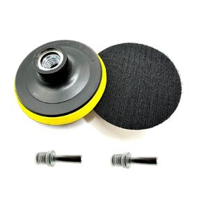 7" Hook and Loop Backing Plate for Sanding, Polishing Buffering Pads, Backer Pad with 5/8"-11 (5/8 inch TPI), 7 inch Backup Pad for Angle Grinder Drill Polisher Buffer – with Drill Adapter