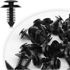 50PCS Black Door Trim Panel Retainer Compatible with Ford Lincoln Mercury Bronco F150 Mustang F-250 F-350 Explorer Ranger N801925-S N802900-S