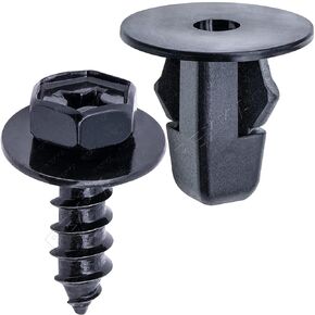 Rexka 10 Sets Fender Liner Mud Guard Wheelhouse Liner Splash Shield Bumper Cover Screw & Grommet Nut Kit for Toyota Lexus 90159-60498 90189-06065 90189-A0002