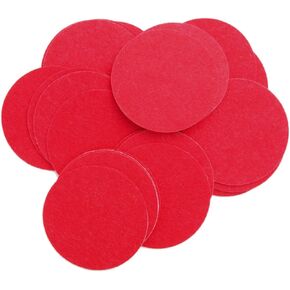4 Inch Red 15pc Felt Circle Stickers