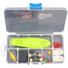 RemeeHi Finger Skateboard Storage Box with Wheels Tools