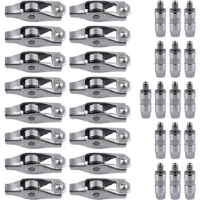 16PCS Rocker Arms Valve Lifter Kit 53021077 53020742AB Compatible Chrysler Aspen Dodge Nitro Durango Dakota Jeep Liberty Grand Cherokee Commander 3.7L 4.7L 2002-2017