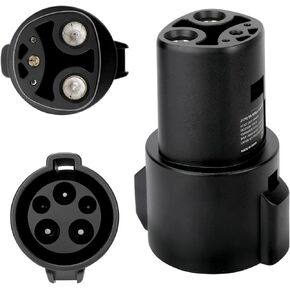 ملحقات محول الشحن Tesla to J1772 - محول شاحن Tesla المحسن 2023 80A / 250V AC مع شحن سريع - متوافق مع طراز Tesla X/Y/3/S in Kuwait