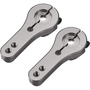 uxcell 23T Aluminum Servo Horns Steering Arm for 3001 3005 3003 - Titanium 2pcs