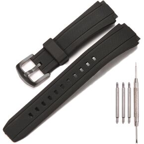 Resin Watchband Compatible with Casio EF-552 Series Strap Waterproof Silicone Replacement Bracelet Accessories