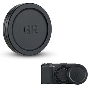 Aluminium Alloy Lens Cover Cap for Ricoh GR III GR III HDF GR IIIx GR IIIx HDF GR II,Anti-dust Lightweight Durable Camera Lens Protection Cover for GR3 HDF GR3x HDF GR2 with Soft EVA Interior