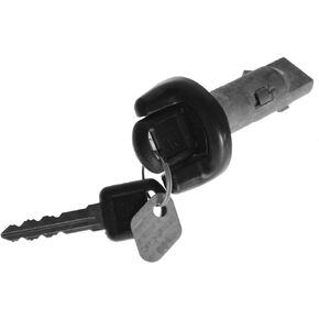 Ignition Lock Cylinder with Key Black Bezel Compatible with Chevy GMC Oldsmobile Truck SUV