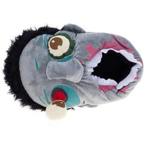 Unisex Zombie House Fuzzy Slippers for Women Men Halloween Scary Party Gift Shoes