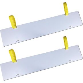 2 Pieces Registration Sticker Plate 4.72" Boat Registration Number Blank Board for Inflatable Dinghy