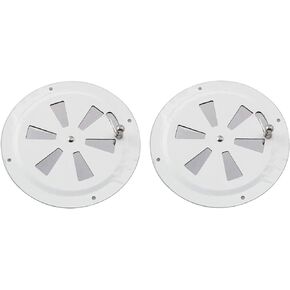 2pcs 316 Stainless Steel Boat Marine Air Vent Louver Round Butterfly Air Vent Gill Plate with Side Knob