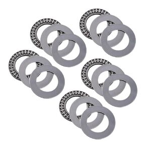Roll Pin 5 pcs Roller Bearings Metal Steel Needle Cage Bearing with Direction Axial Single Thrust Assembly Flat Washer Precision Carbon Miniature High Metal Washers