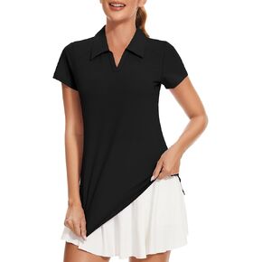Ivicoer Womens Golf Shirt Polo Short Sleeve,Sleeveless,Long Sleeve Tennis Collared Top Dry Fit Athletic Clothes for Ladies