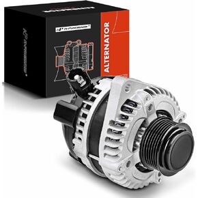 A-Premium Alternator Compatible with Honda Odyssey 2011-2013, Pilot 2012-2015, Ridgeline 2012-2014, V6 3.5L, 130Amp 12V CW 6-Groove Pulley, Replace# 31100-RV0-A01