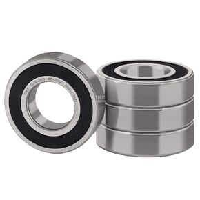 XiKe 4 Pcs 6206-2RS Double Rubber Seal Bearings 30x62x16mm, Pre-Lubricated and Stable Performance and Cost Effective, Deep Groove Ball Bearings.