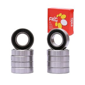 FKG 6901-2RS 12x24x6mm Deep Groove Ball Bearing Double Rubber Seal Bearings Pre-Lubricated 10 Pcs
