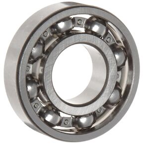 WJB 6309 Deep Groove Ball Bearing, Open, Metric, 45mm ID, 100mm OD, 25mm Width, 11900lbf Dynamic Load Capacity, 7200lbf Static Load Capacity