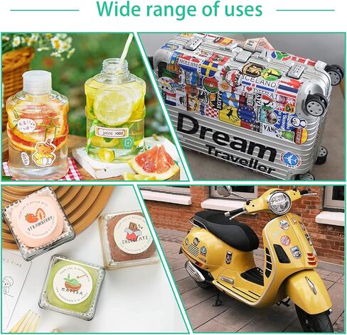 Gwybkq Sticker Paper Printable Vinyl for Inkjet Printer, 50 Sheets Glossy White Waterproof Labels in Kuwait