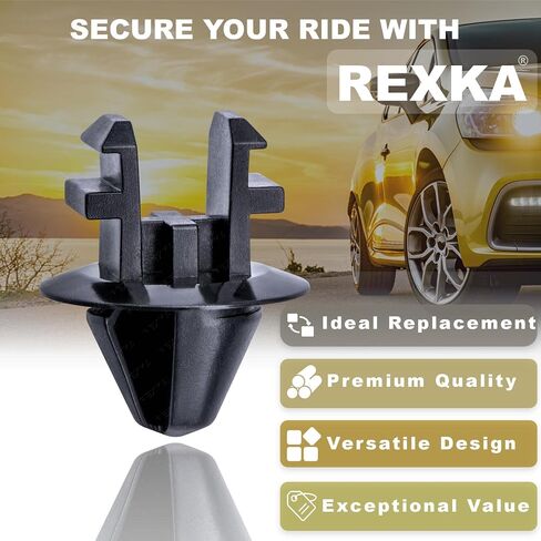 Rexka 50 قطعة من غطاء المبرد عاكس الهواء لشبكة القلنسوة W708771-S300 متوافق مع Ford Expedition F-150 F-250 F-350 F-450 F-550 Lincoln Mark LT Navigator W708771S300 in Saudi Arabia