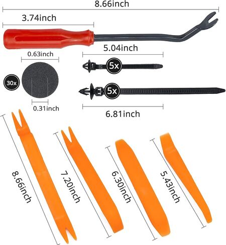 760 Pcs Car Push Retainer Clips & Auto Fasteners Assortment-16 Most Popular Sizes Car Door Trim Panel Clips Plastic Push Rivets for Chevy GM Ford Honda Nissan Chrysler in Saudi Arabia