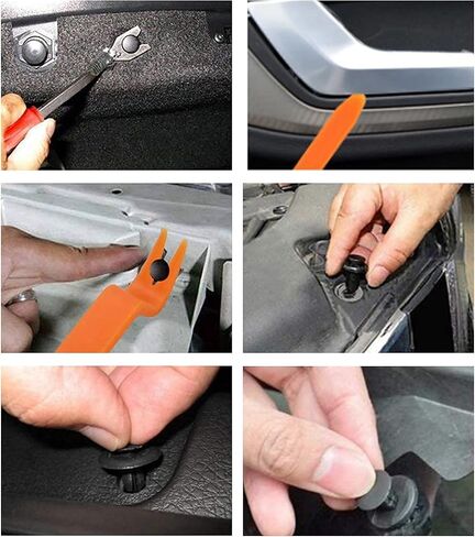 760 Pcs Car Push Retainer Clips & Auto Fasteners Assortment-16 Most Popular Sizes Car Door Trim Panel Clips Plastic Push Rivets for Chevy GM Ford Honda Nissan Chrysler in Saudi Arabia