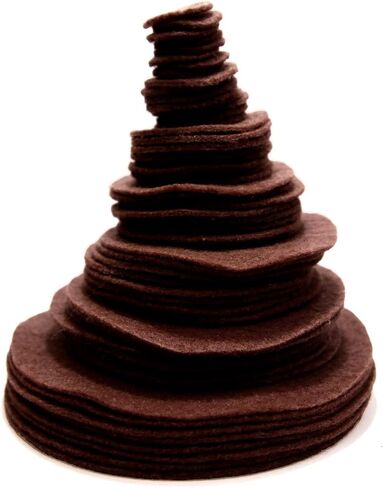 Brown Craft Felt Circles (3/4 Inch - 150pc) in Saudi Arabia
