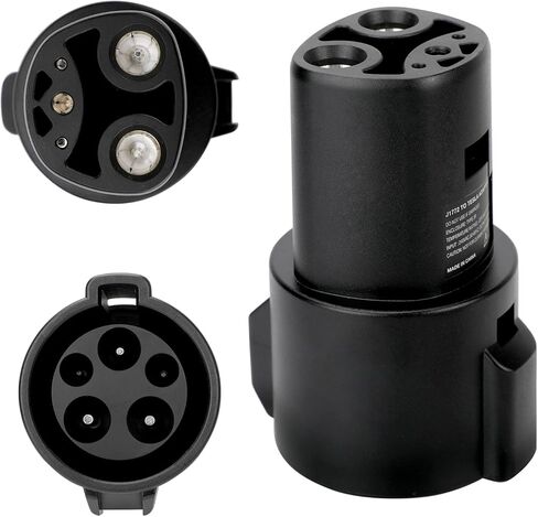 ملحقات محول الشحن Tesla to J1772 - محول شاحن Tesla المحسن 2023 80A / 250V AC مع شحن سريع - متوافق مع طراز Tesla X/Y/3/S in Kuwait